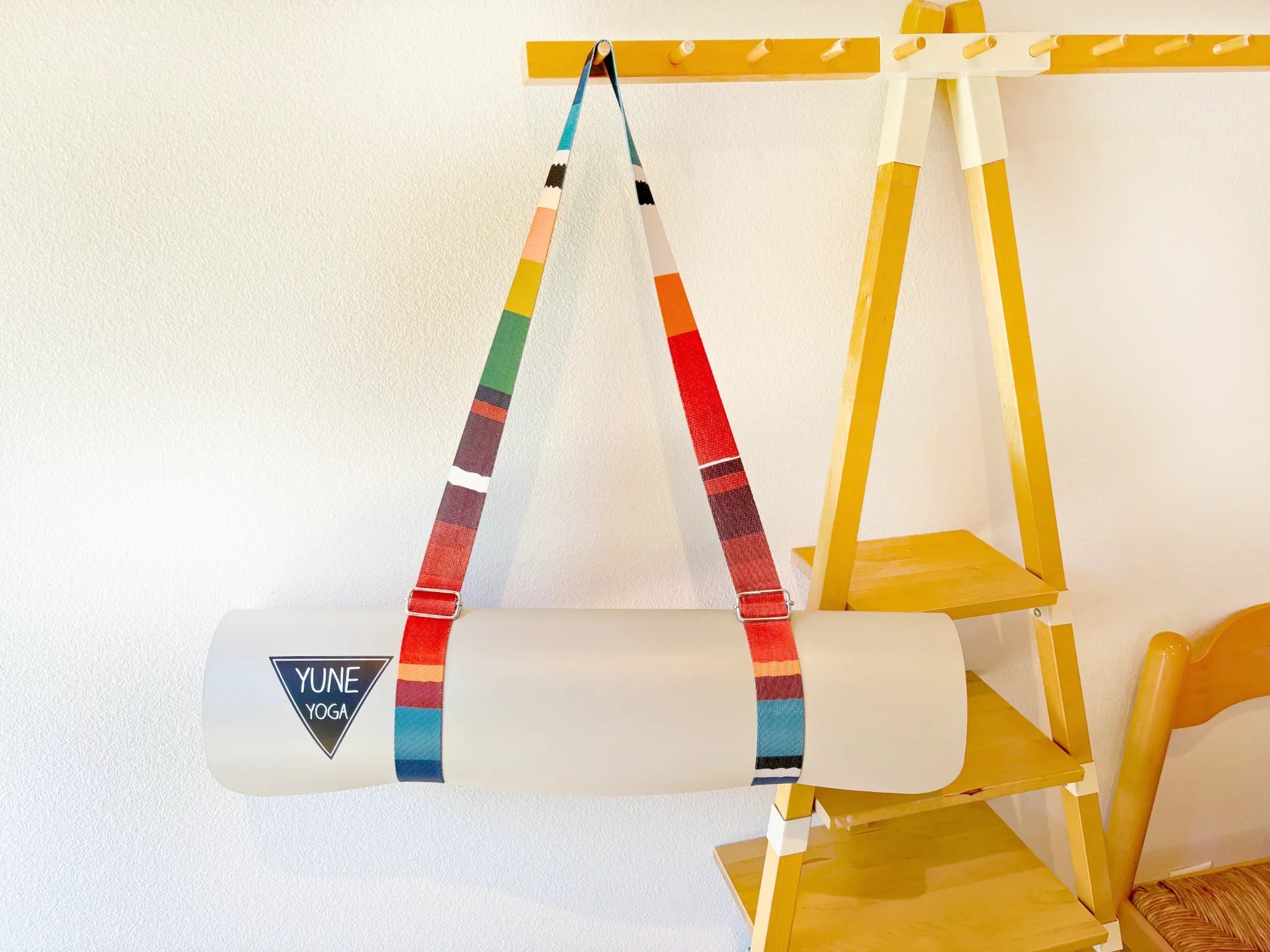Yoga Strap | Stretching Strap | Metal Buckles | Rainbow | Yune | The Elk Meadow - Yune Yoga