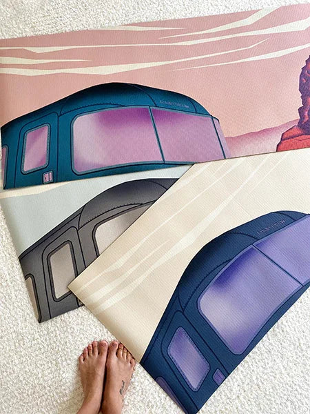 Yoga Mat | 6mm Thick | Airstream x Yune Yoga | Non-Slip | Eco Friendly | Yune Yoga | Yellowstone - Yune Yoga