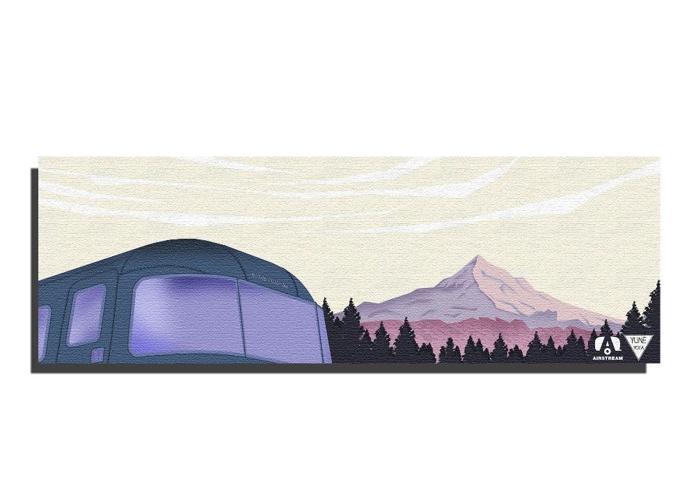 Yoga Mat | 6mm Thick | Airstream x Yune Yoga | Non-Slip | Eco Friendly | Yune Yoga | Mount Hood - Yune Yoga