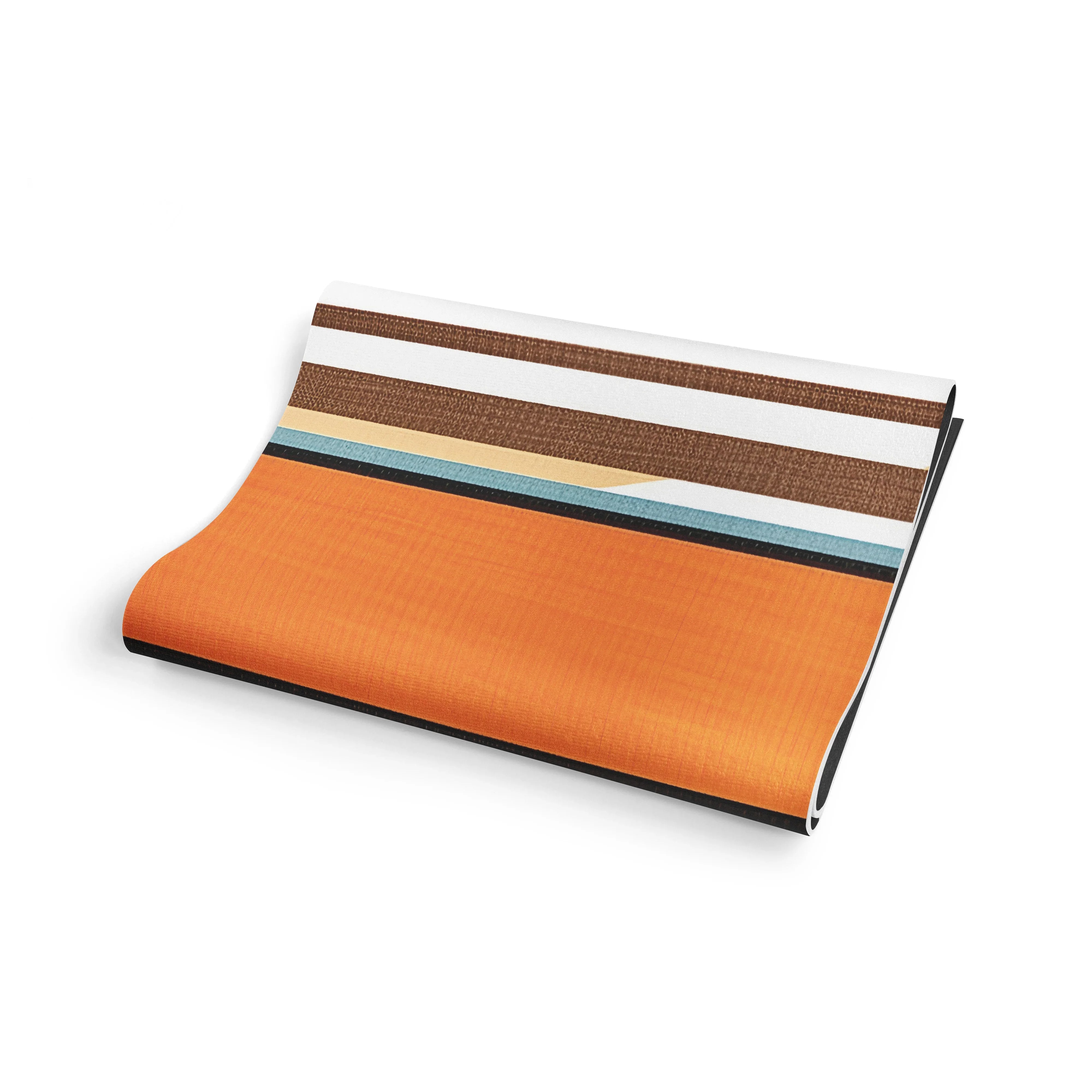 Yoga Mat | 6mm Thick | Multi Color Striped | Non-Slip | Eco Friendly | Yune Yoga | Harvest Moon - Yune Yoga
