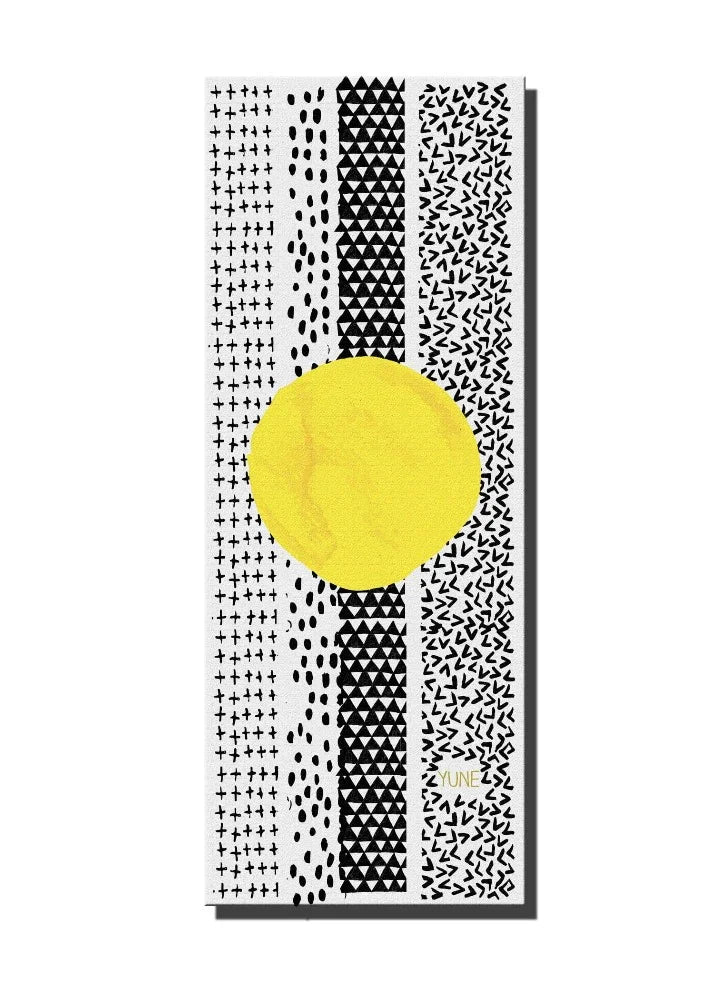 Yoga Mat | 6mm Thick | White Black | Non-Slip | Eco Friendly | Yune Yoga | Jagger - Yune Yoga