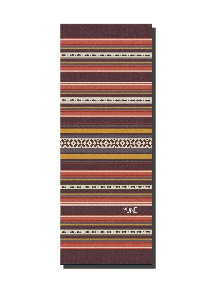 Yoga Mat | 6mm Thick | Striped | Non-Slip | Eco Friendly | Yune Yoga | Kim - Yune Yoga