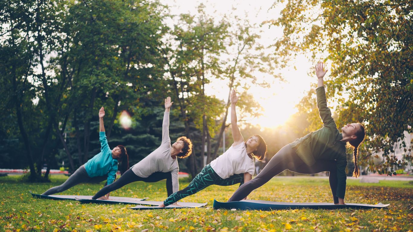 Yoga practitioner performing a steady mountain pose